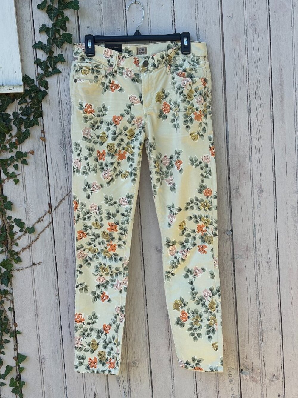 NWT Citizens of Humanity Thompson Skinny Jeans Petite Rose Floral Print Size 29